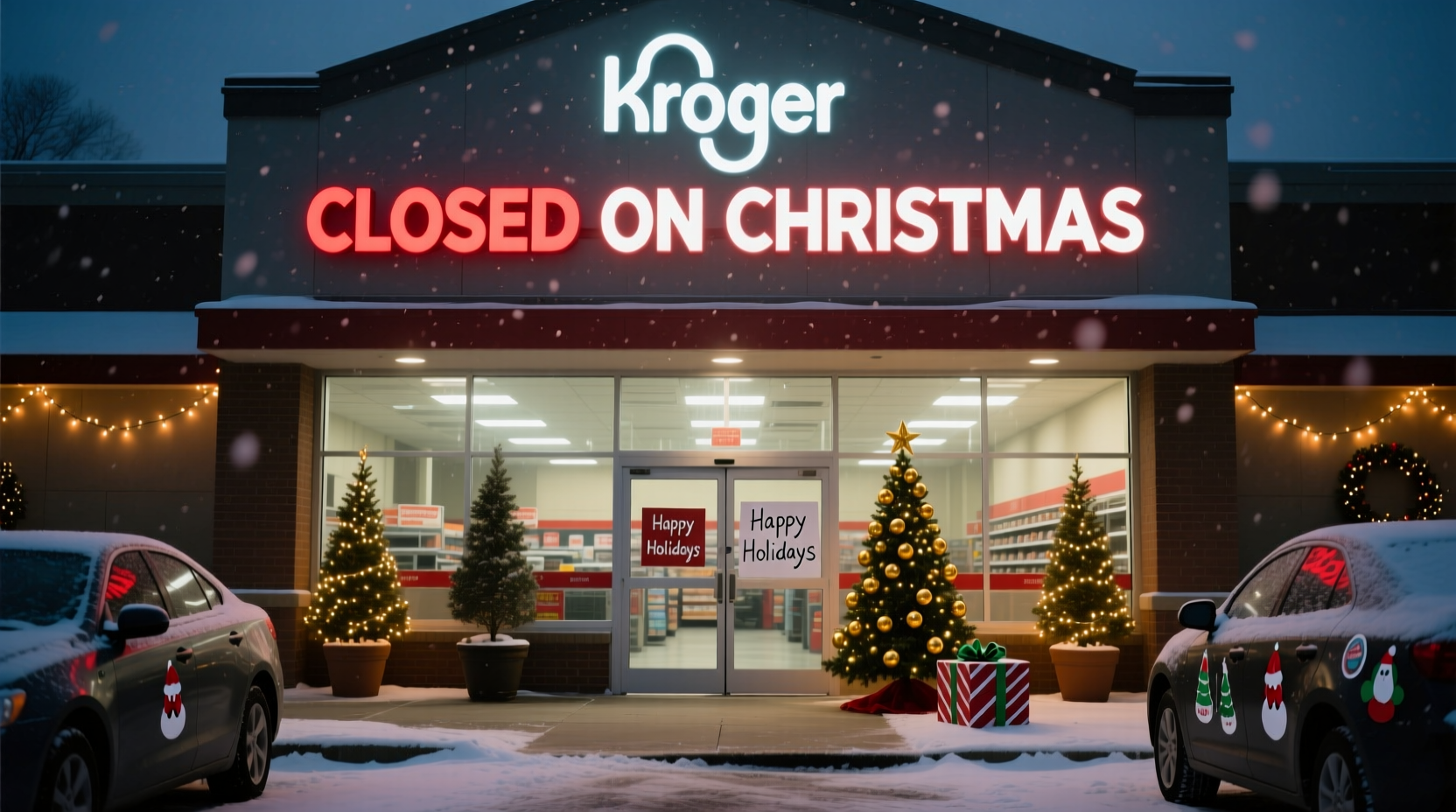 is kroger closed on christmas