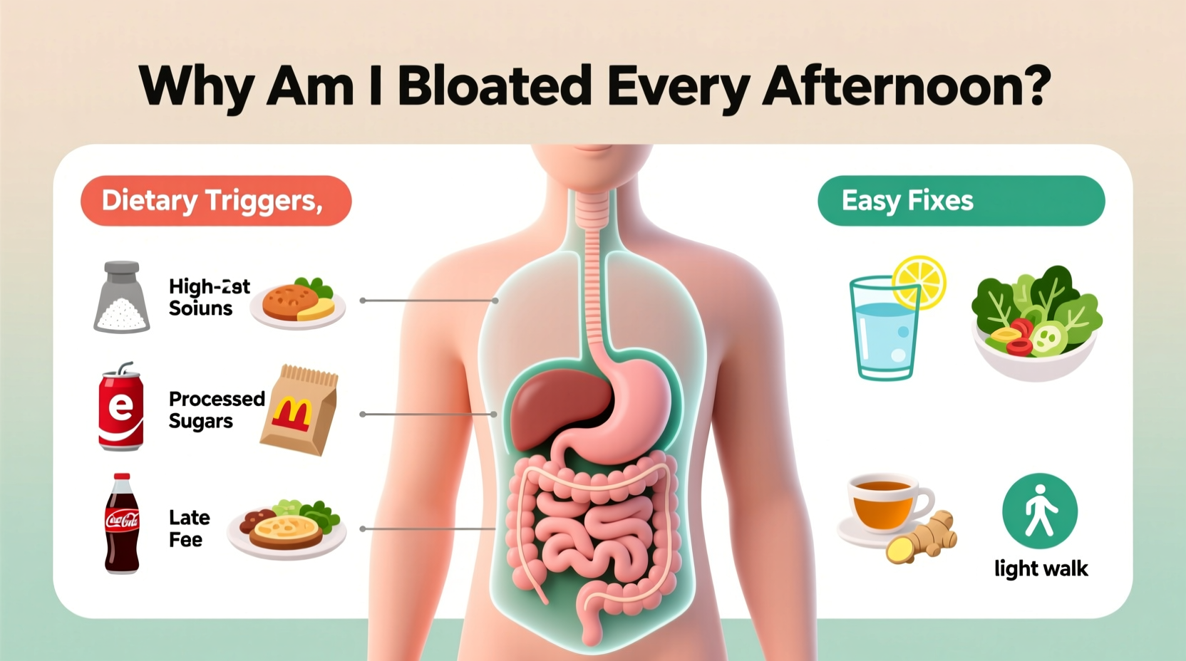 Why Am I Bloated Every Afternoon Dietary Triggers And Easy Fixes