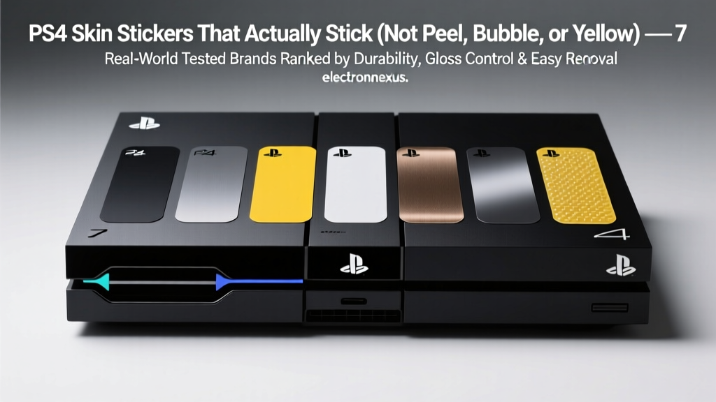 PS4 Skin Stickers That Actually Stick (Not Peel, Bubble, or Yellow) — 7 Real-World Tested Brands Ranked by Durability, Gloss Control & Easy Removal