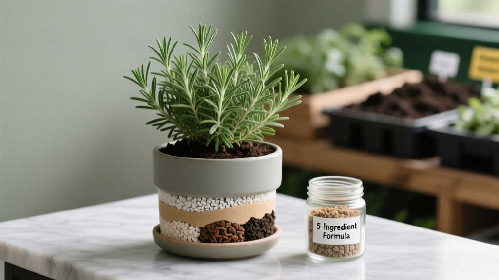 Rosemary Indoor Soil Mix: 5-Ingredient Root Rot Fix