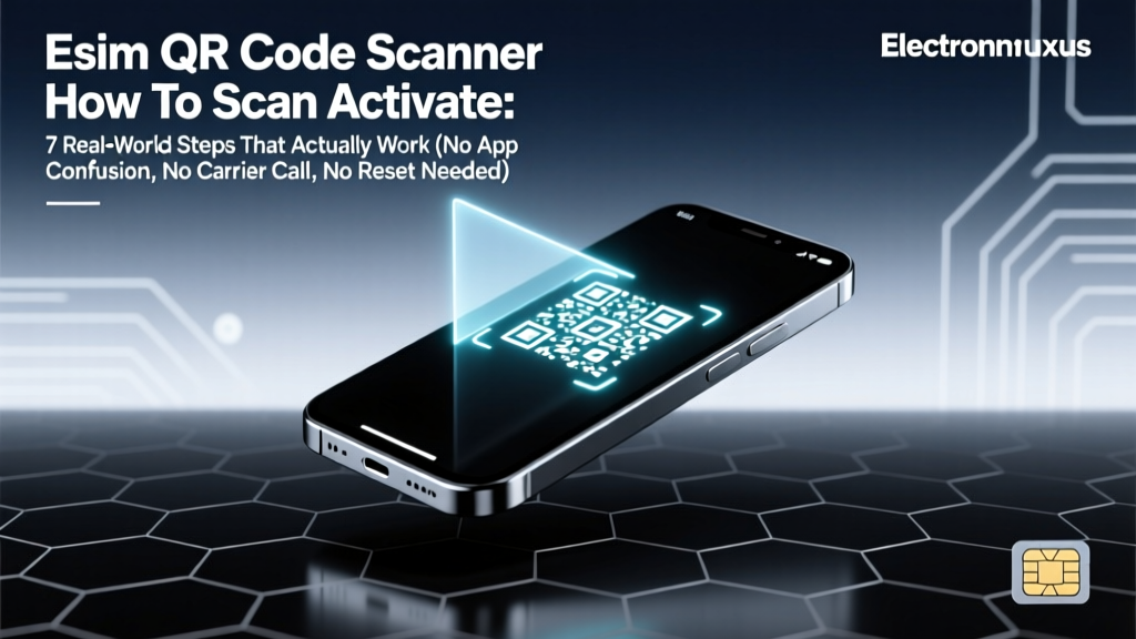 Esim QR Code Scanner How To Scan Activate: 7 Real-World Steps That Actually Work (No App Confusion, No Carrier Call, No Reset Needed)
