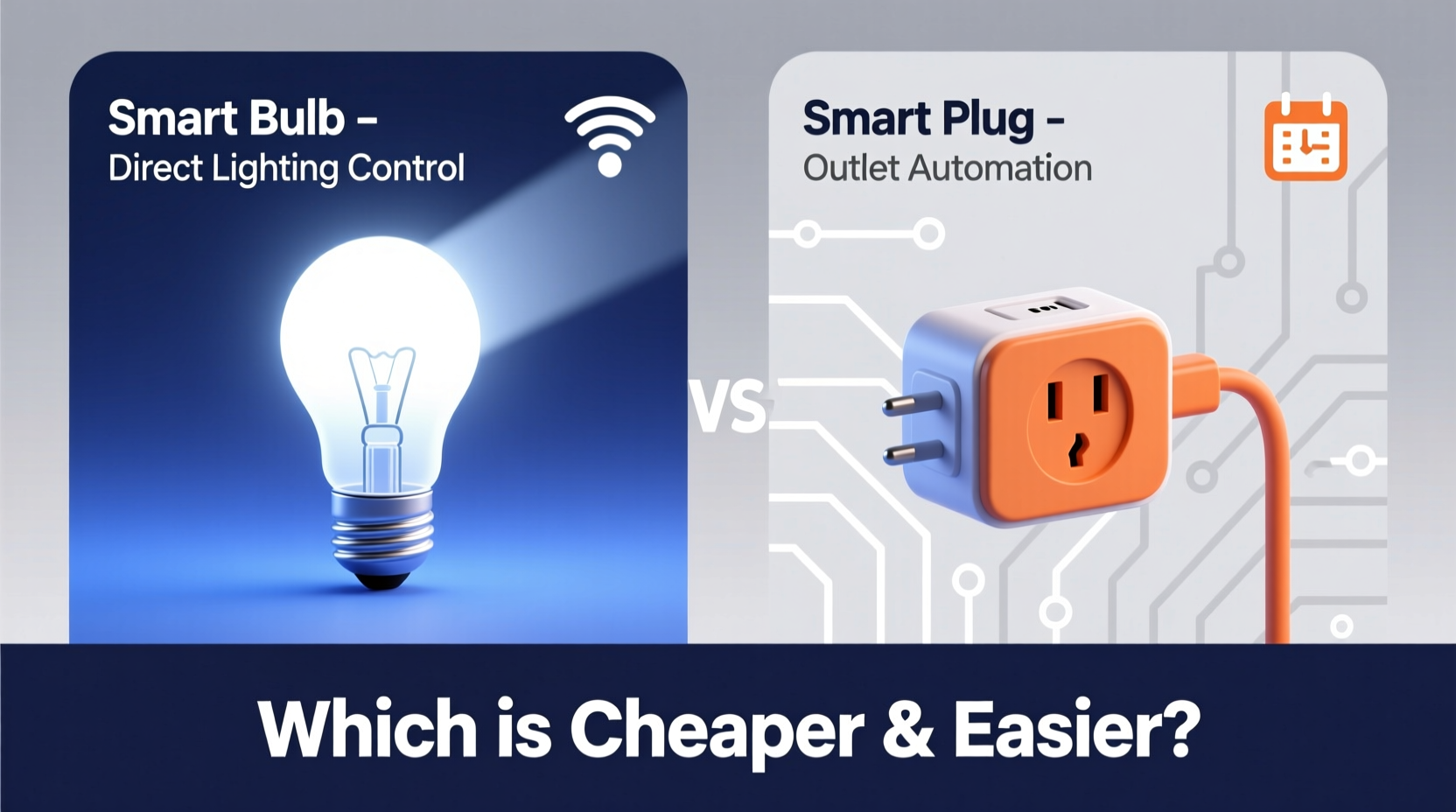 smart bulb vs smart plug which automates lighting cheaper and easier