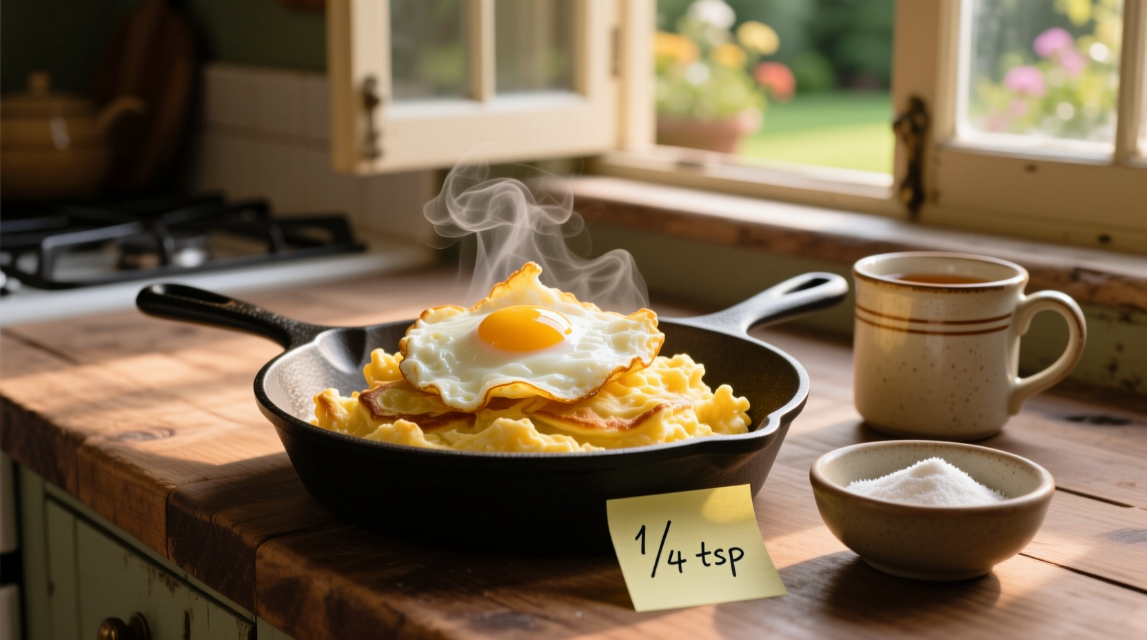 get fluffier scrambles by adding cream of tartar