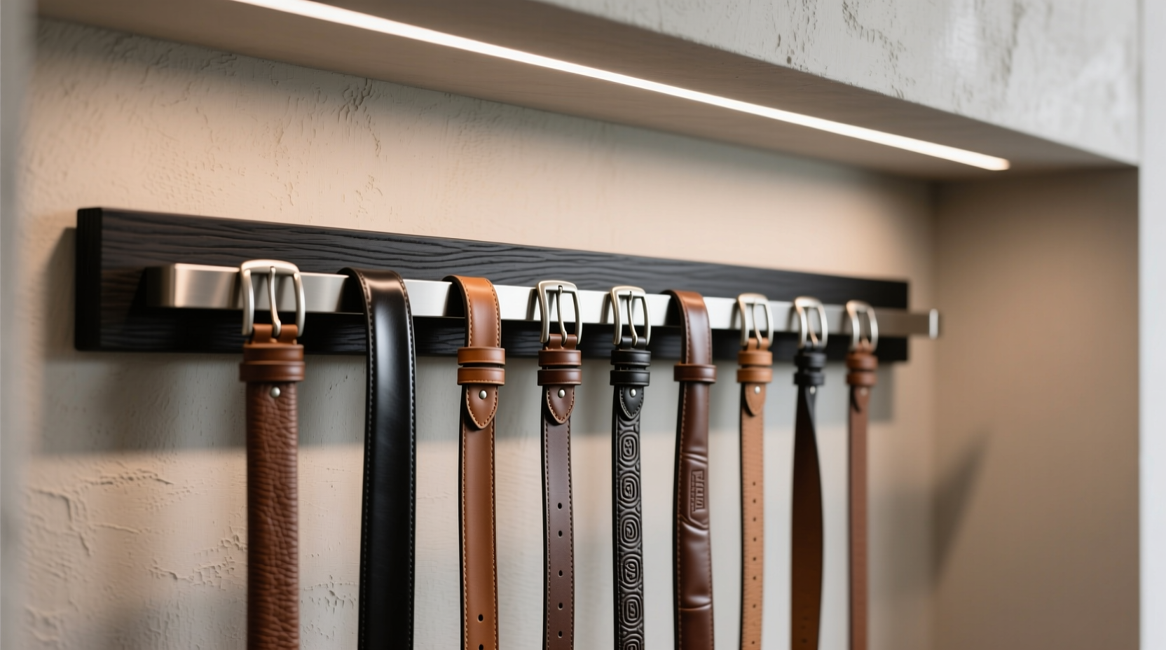 closet organization tips belt storage that preserves leather