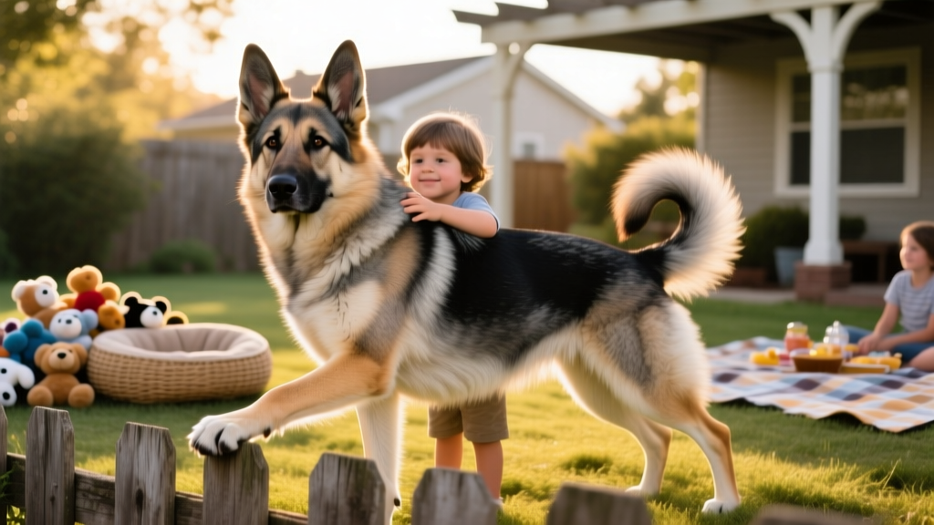 Gerberian Shepsky with German Shepherd ears