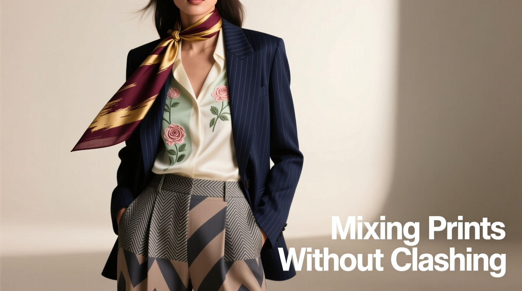 how to mix prints without clashing patterns in one outfit