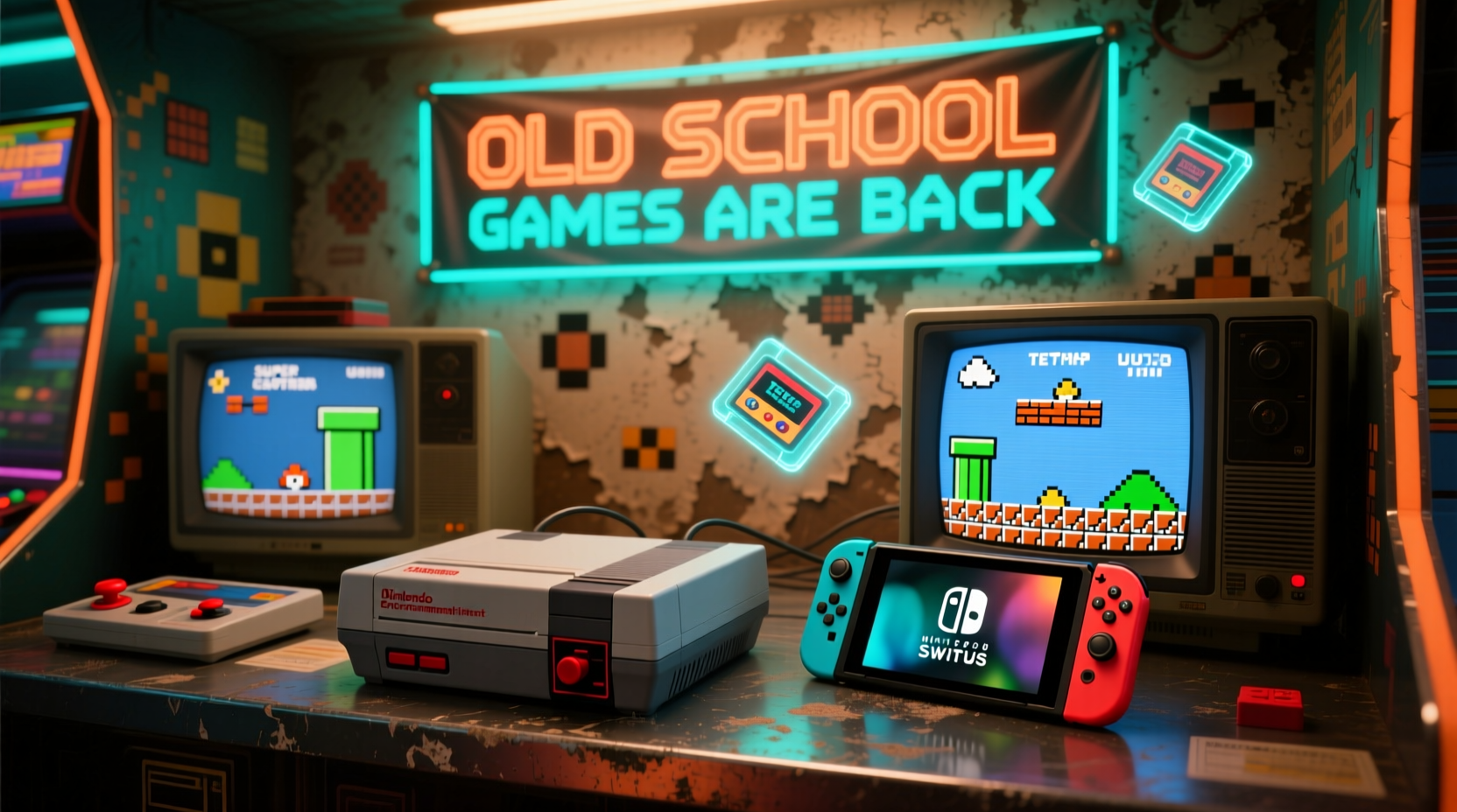 retro gaming consoles vs modern handhelds are old school games making a real comeback