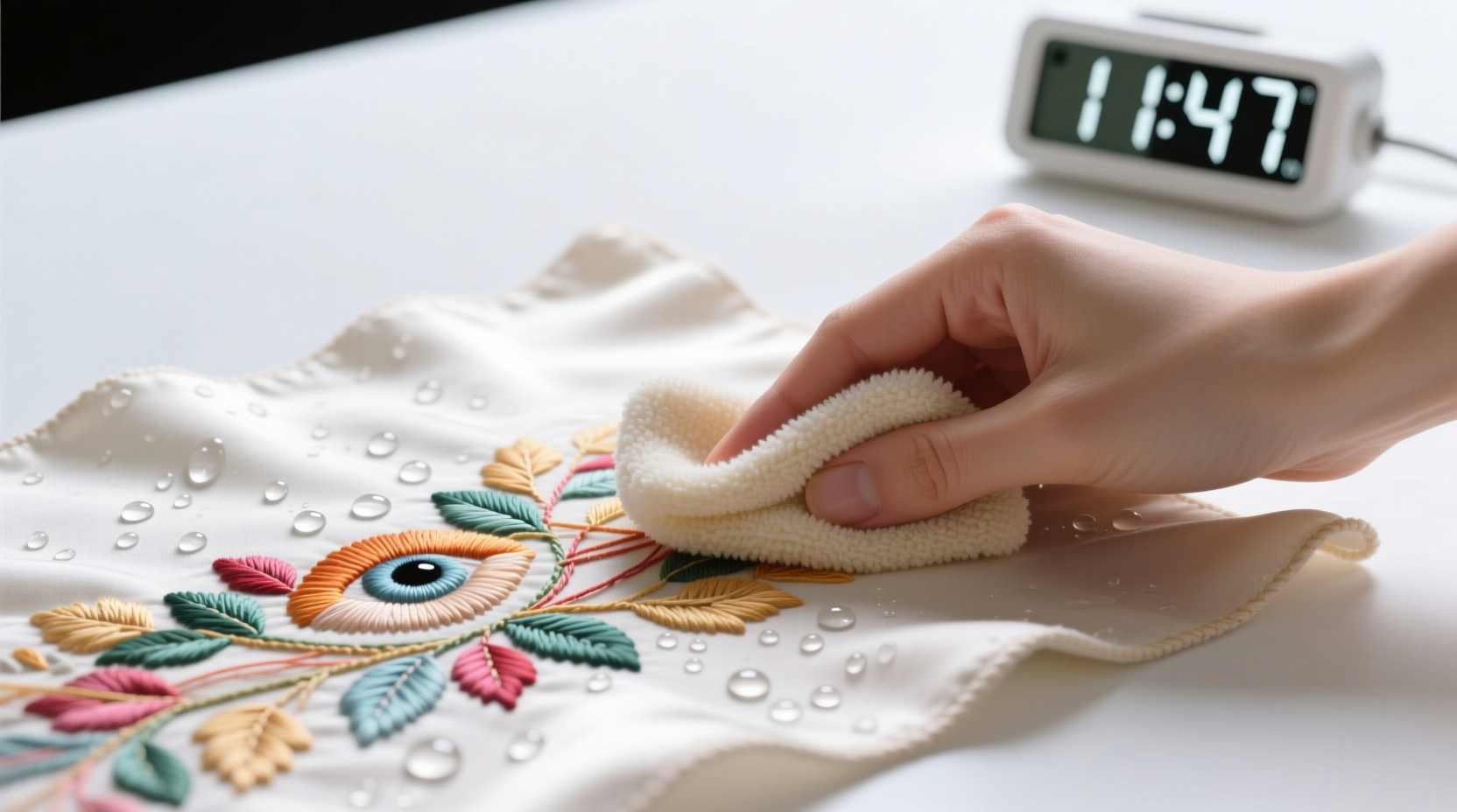 how to clean anime plush with embroidered eyes safely