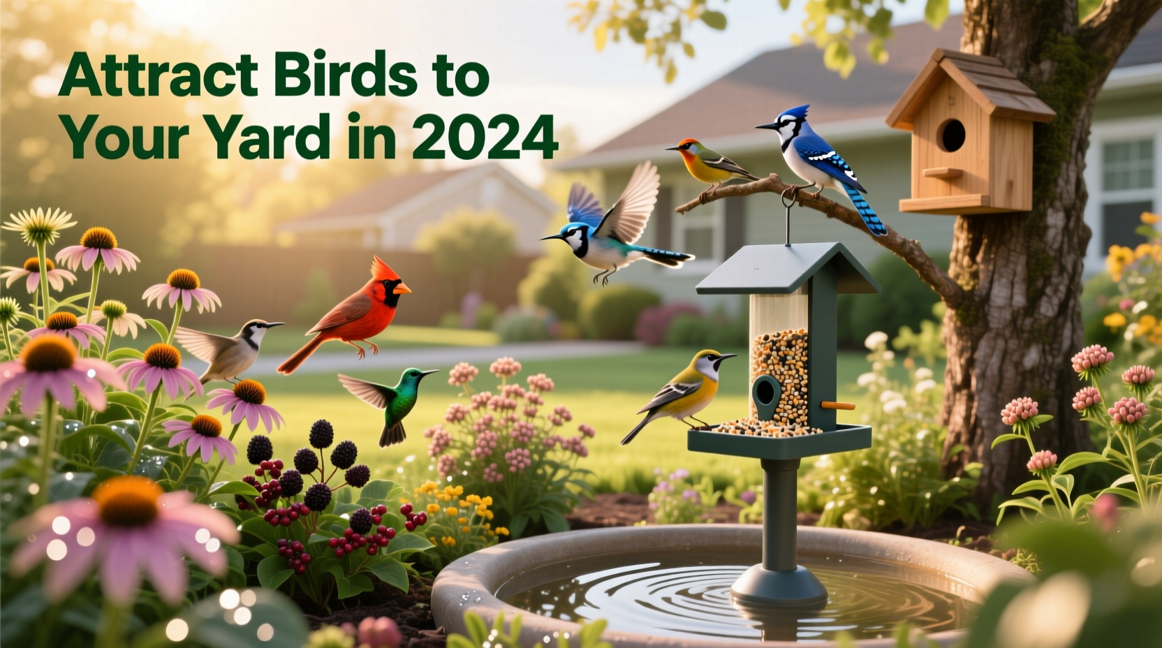 how to attract birds to my yard