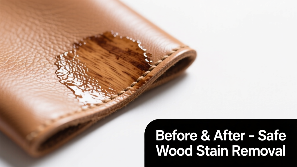 How to Remove Wood Stain from Leather Safely