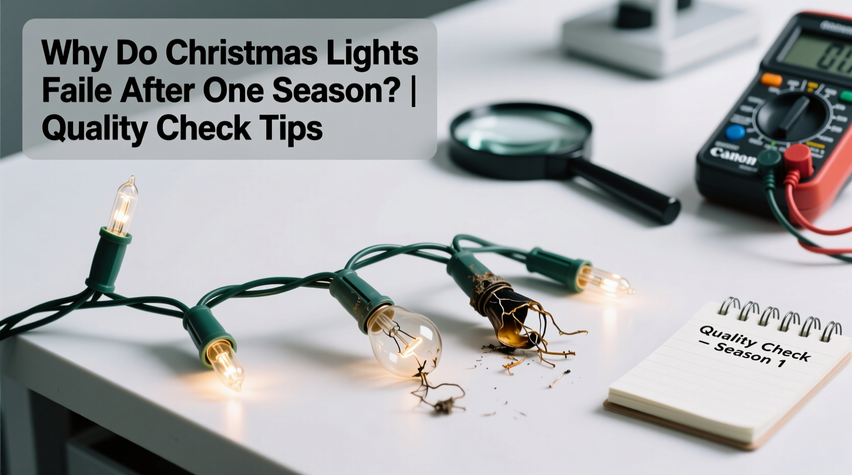 why do some christmas lights fail after one season quality check tips