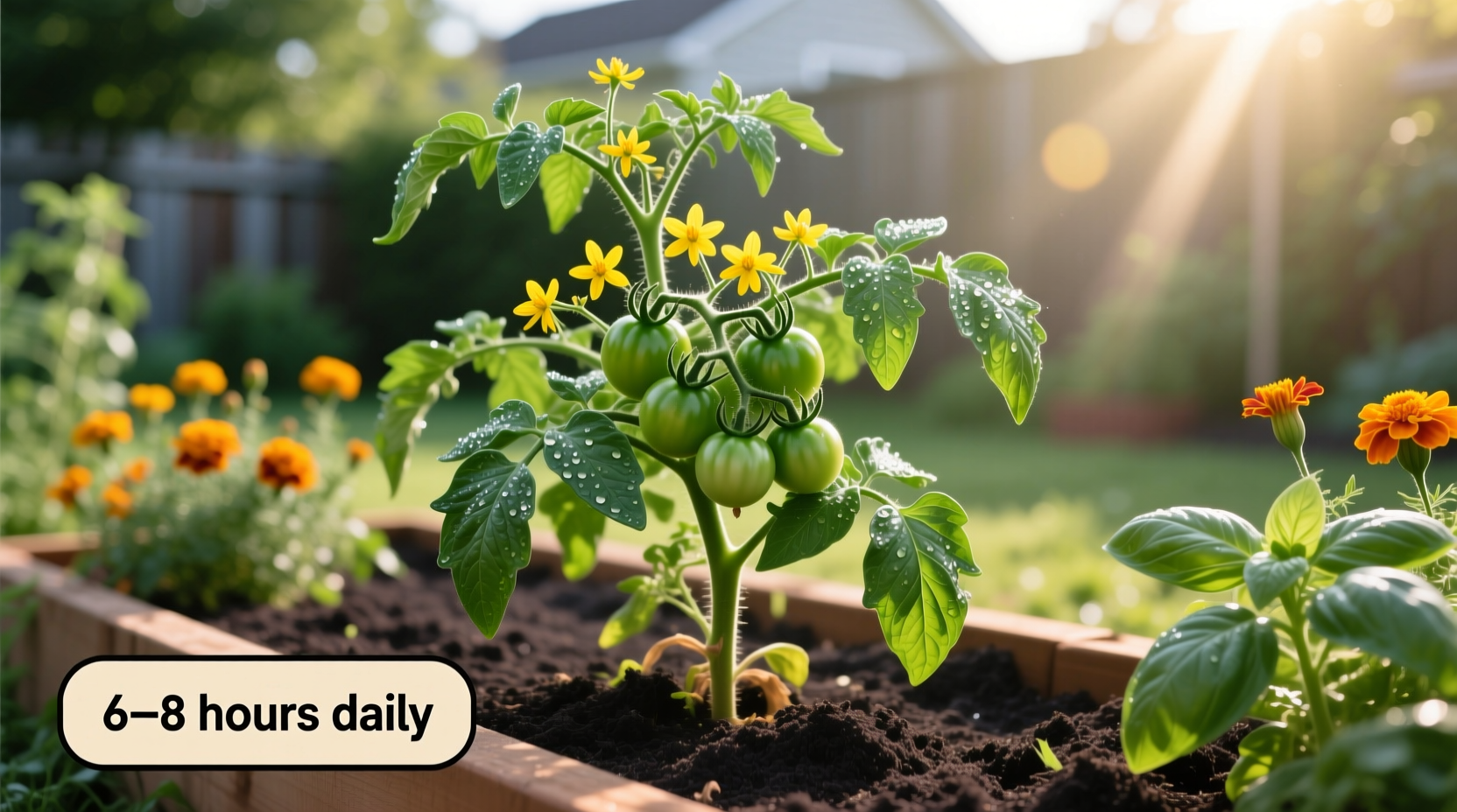 How Much Sun Do Tomato Plants Need: 6-8 Hours Daily