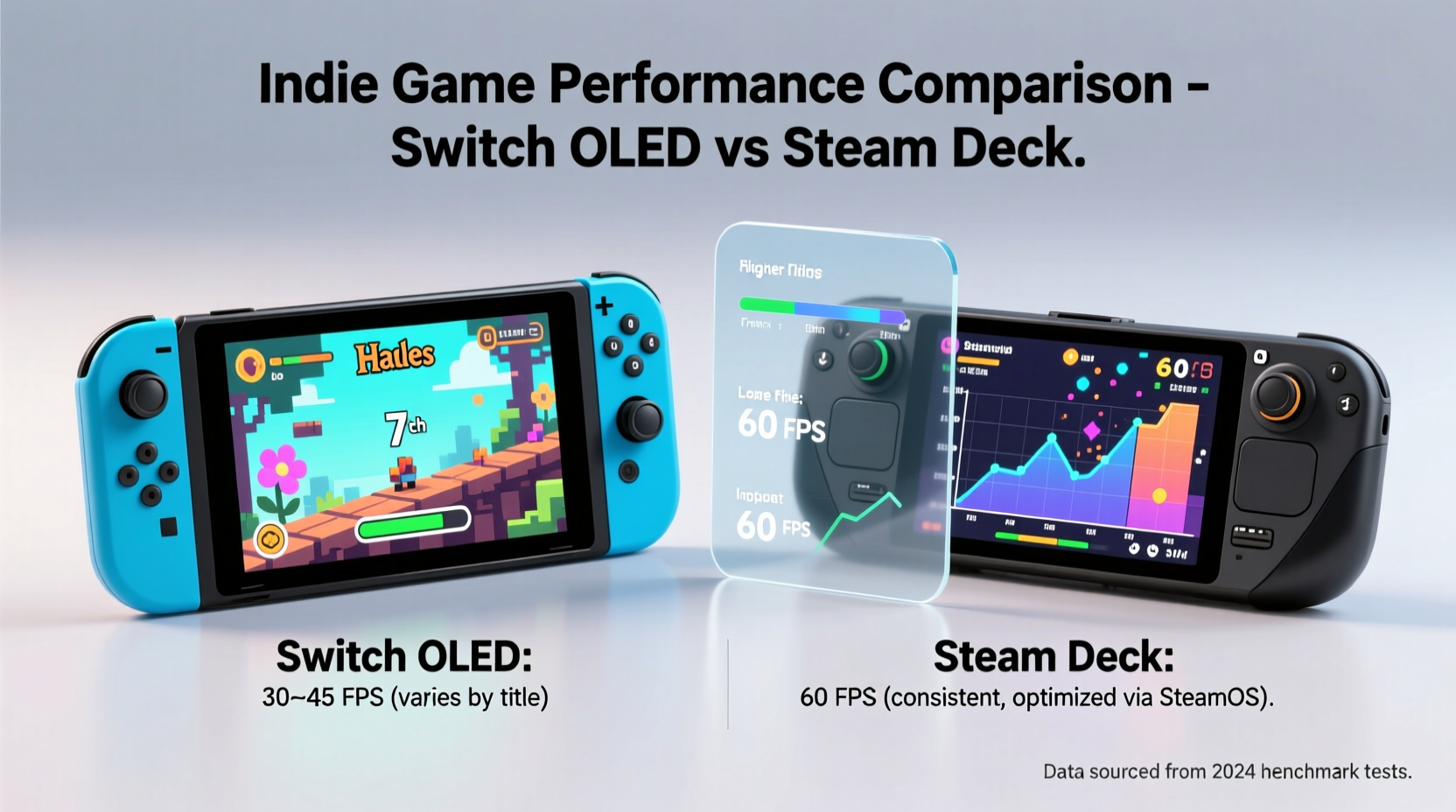 switch oled vs steam deck which handheld offers better indie game performance