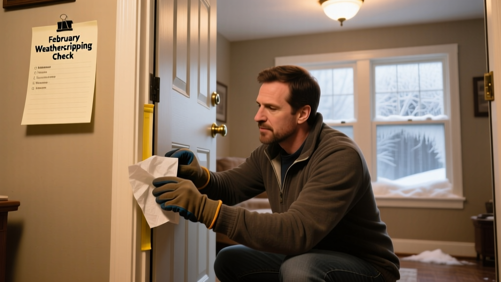 February Weatherstripping Check: Home Maintenance Checklist