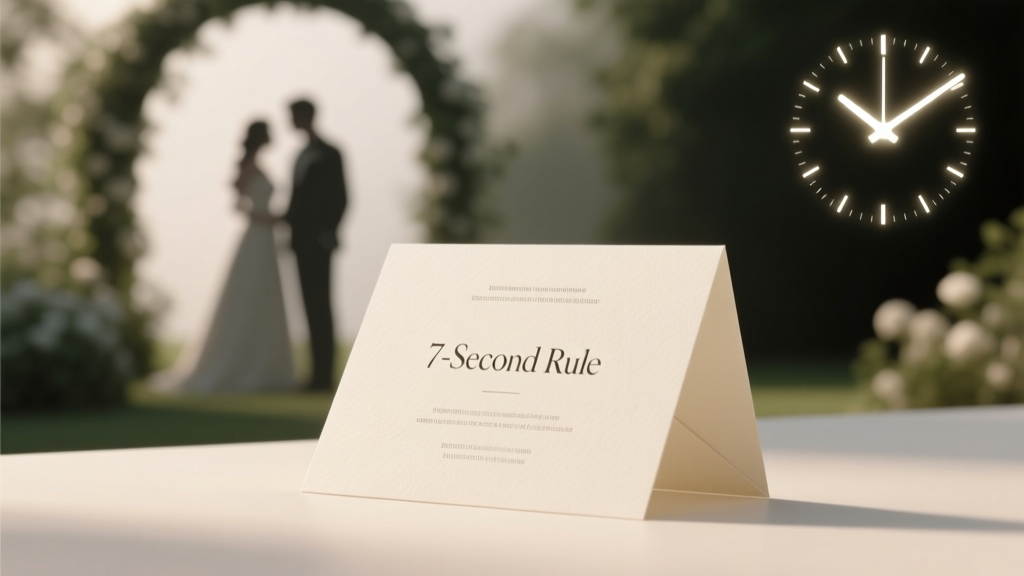Wedding Invitation Time Format: The 7-Second Rule (2026)