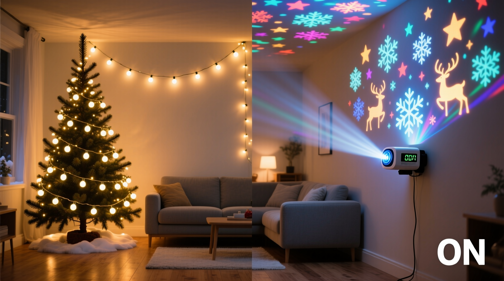 do christmas light projectors really replace the need for string lights