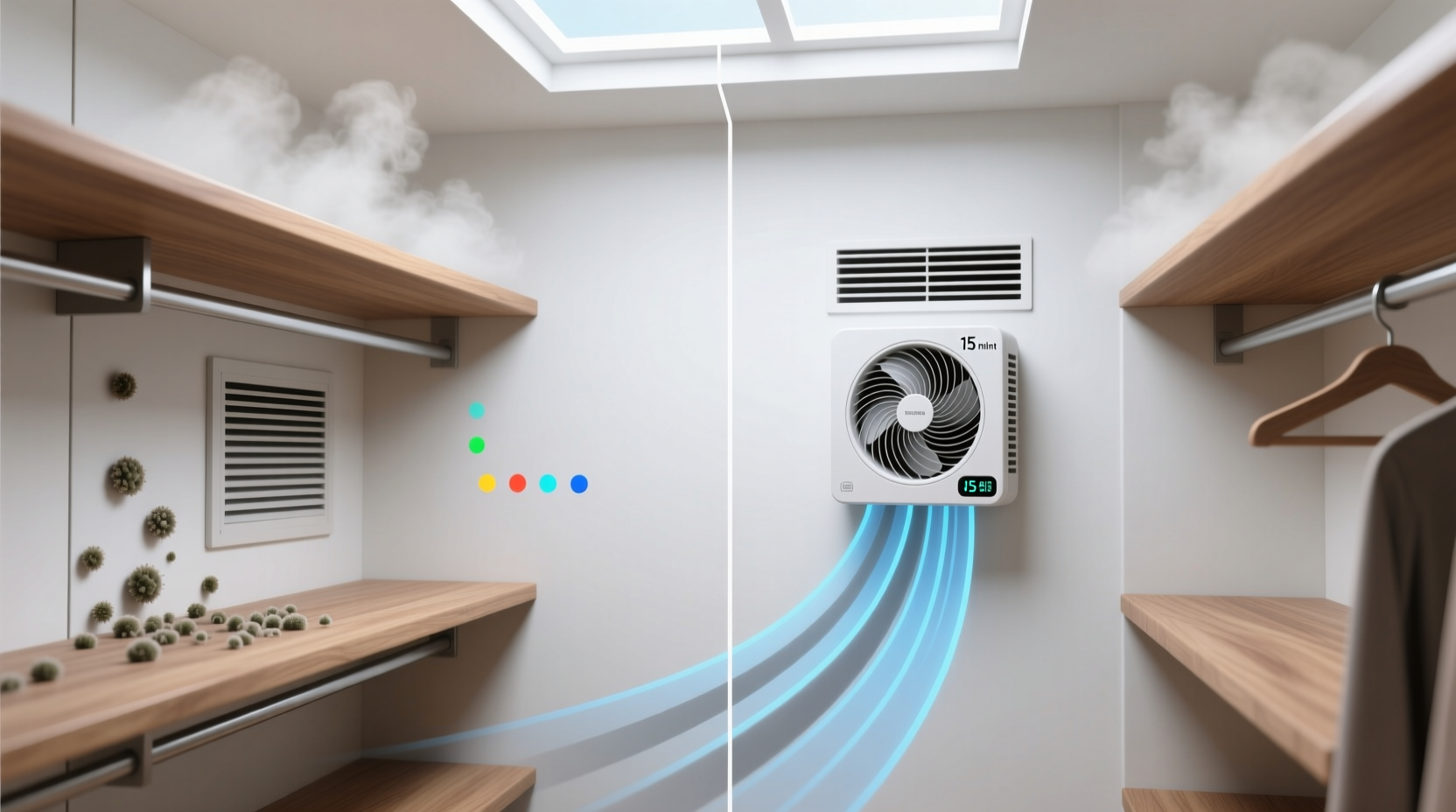 closet organization tips timer fan for mildew prevention