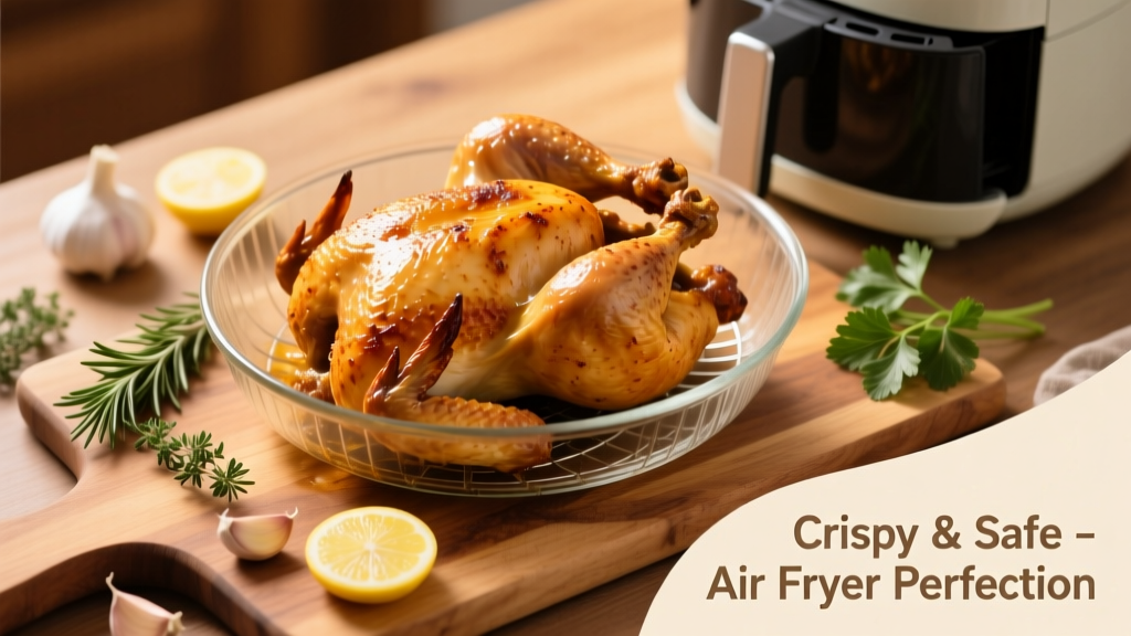 Rotisserie Roast Chicken in Air Fryer: Crispy & Safe