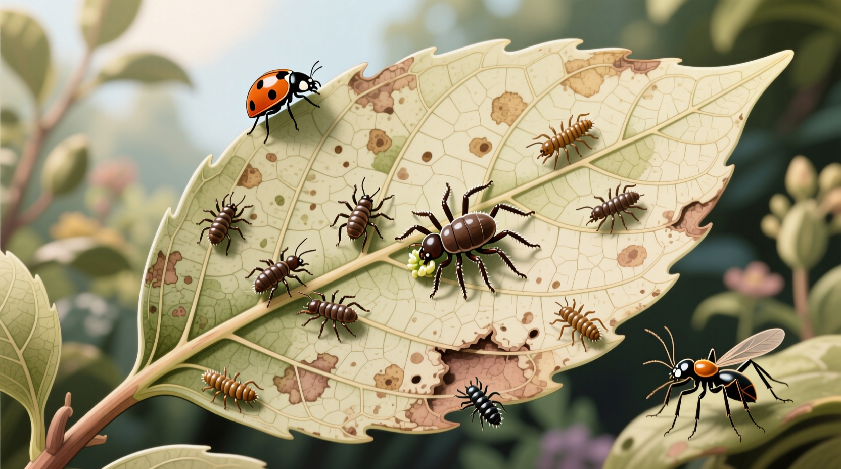 control of mites on plants