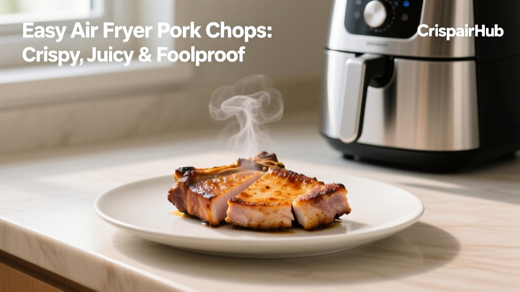 Crispy Juicy Air Fryer Pork Chops (Foolproof!)