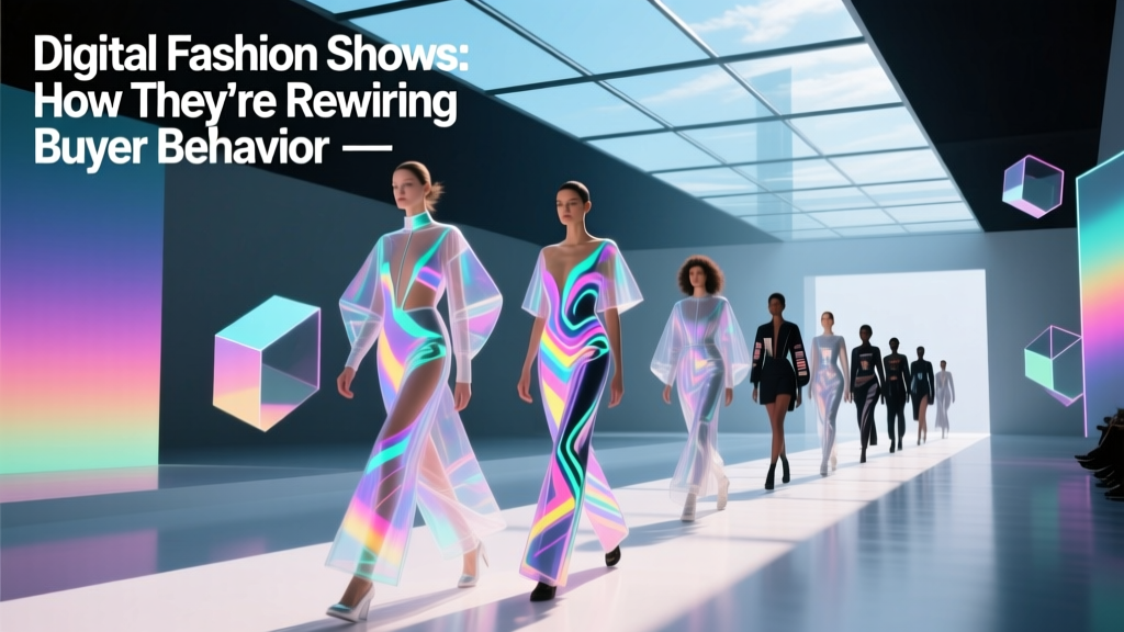 Digital Fashion Shows: How They’re Rewiring Buyer Behavior