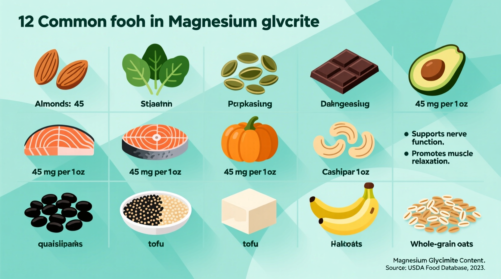 what foods have magnesium glycinate