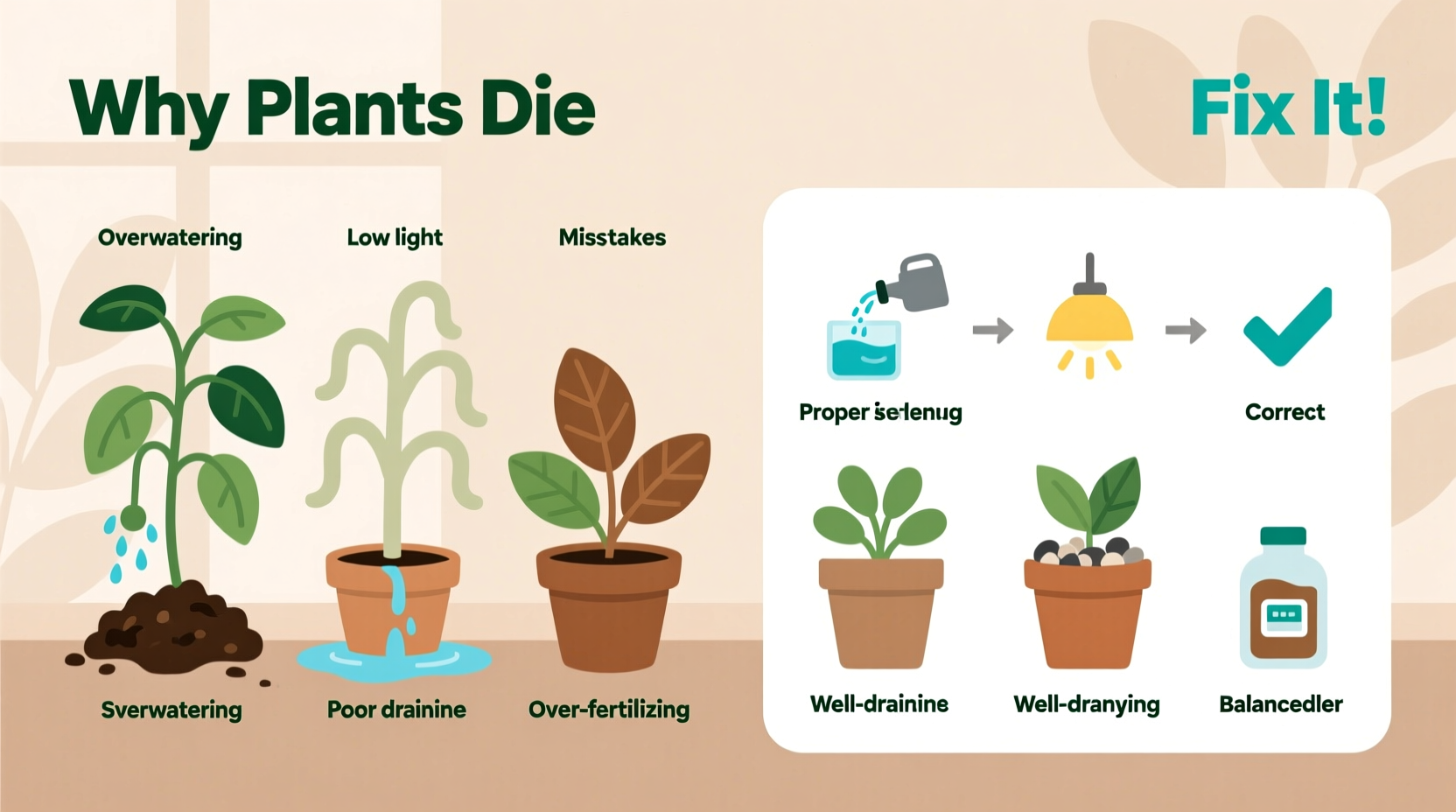why do my plants keep dying indoors common mistakes to avoid