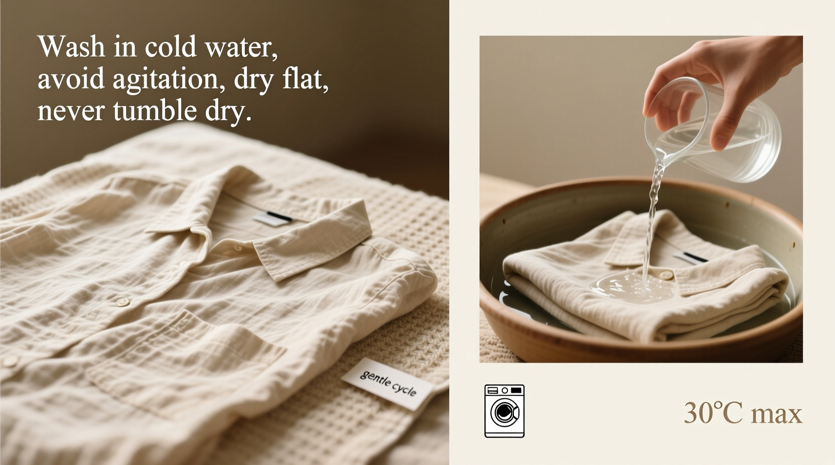 how to care for linen clothing so it softens instead of shrinking