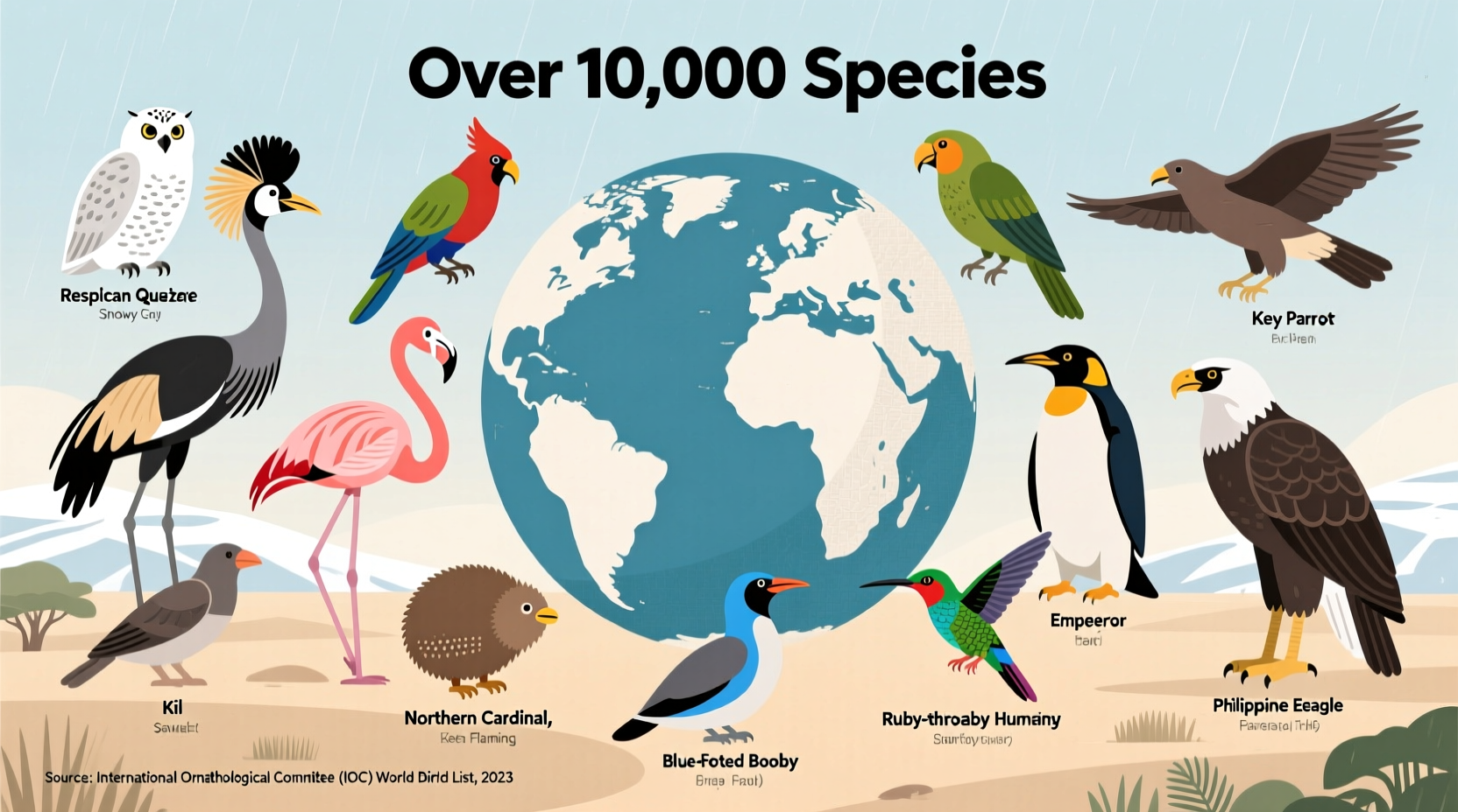 How Many Different Birds Are There in the World?