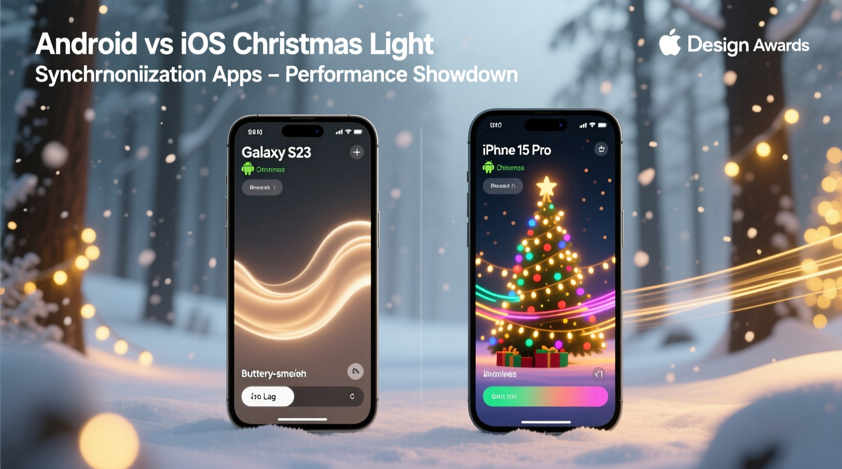 christmas light synchronization apps for android vs ios which has smoother performance