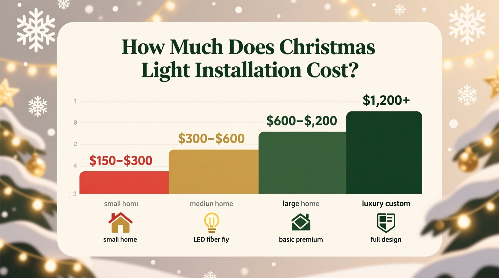 how much does christmas light installation cost