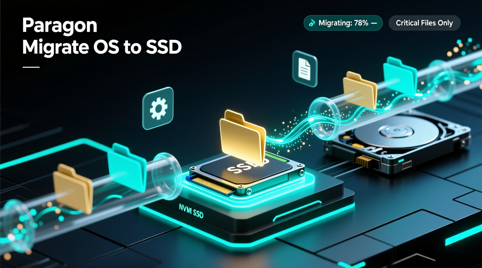 paragon migrate os to ssd moves just the important fold