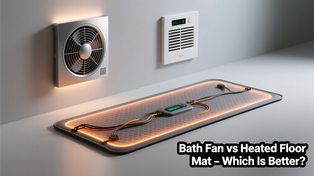Bath Fan vs Heated Floor Mat: Which Is Better?
