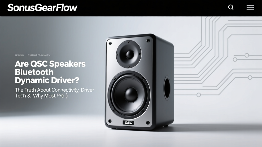 QSC Speakers Bluetooth? Driver Tech & Better Alternatives