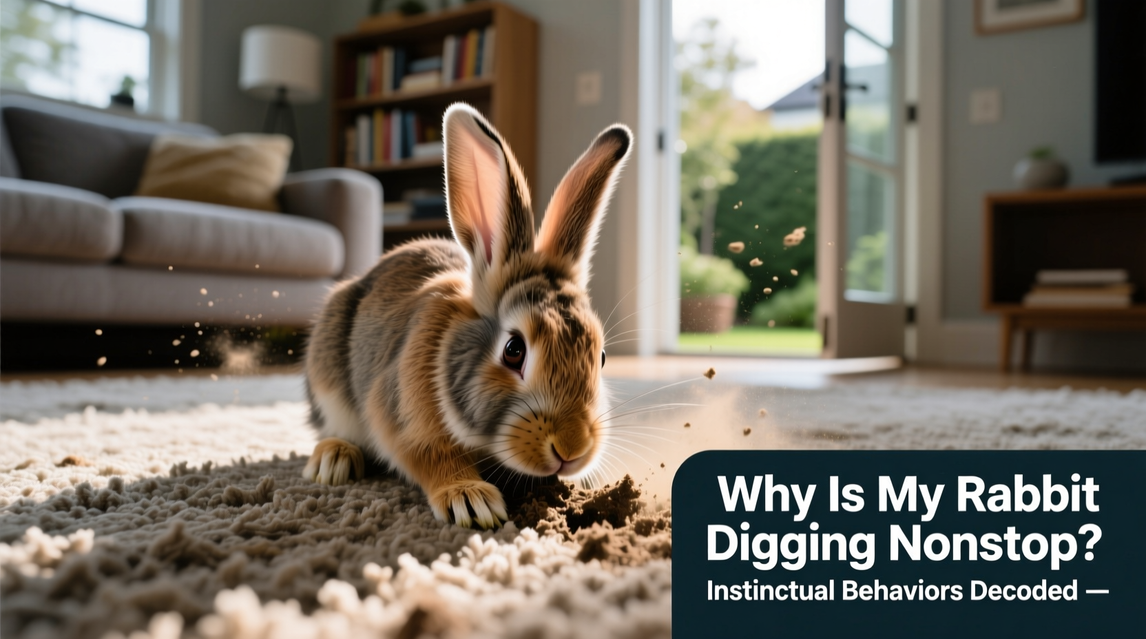 why is my rabbit digging nonstop at the carpet instinctual behaviors decoded