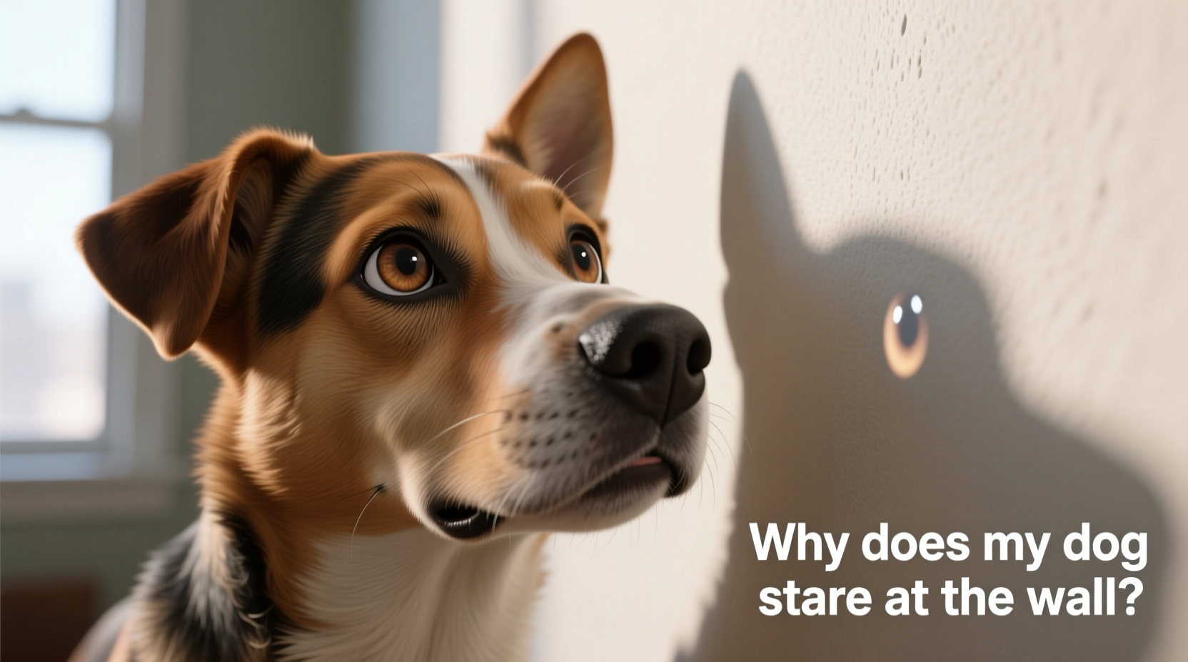 why does my dog stare at the wall out of nowhere when to be concerned