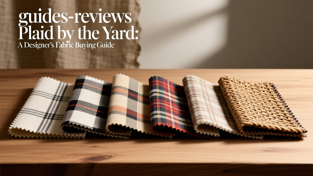 Plaid by the Yard: A Designer’s Fabric Buying Guide