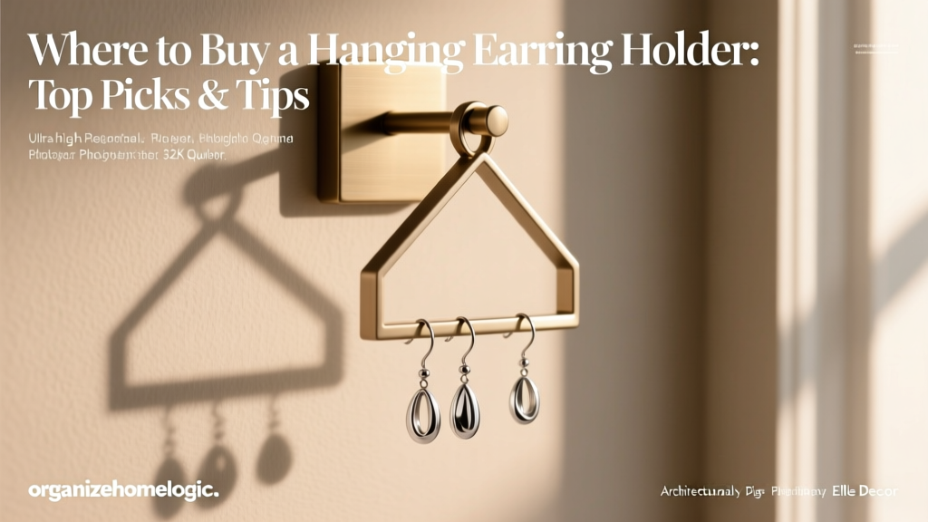 Where to Buy a Hanging Earring Holder: Top Picks & Tips