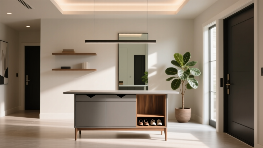 Modern Entryway Table with Storage: Style + Function