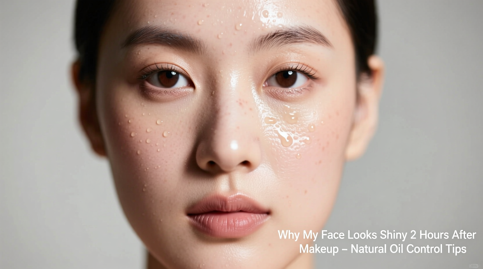 why does my face look shiny two hours after makeup and how to control oil naturally