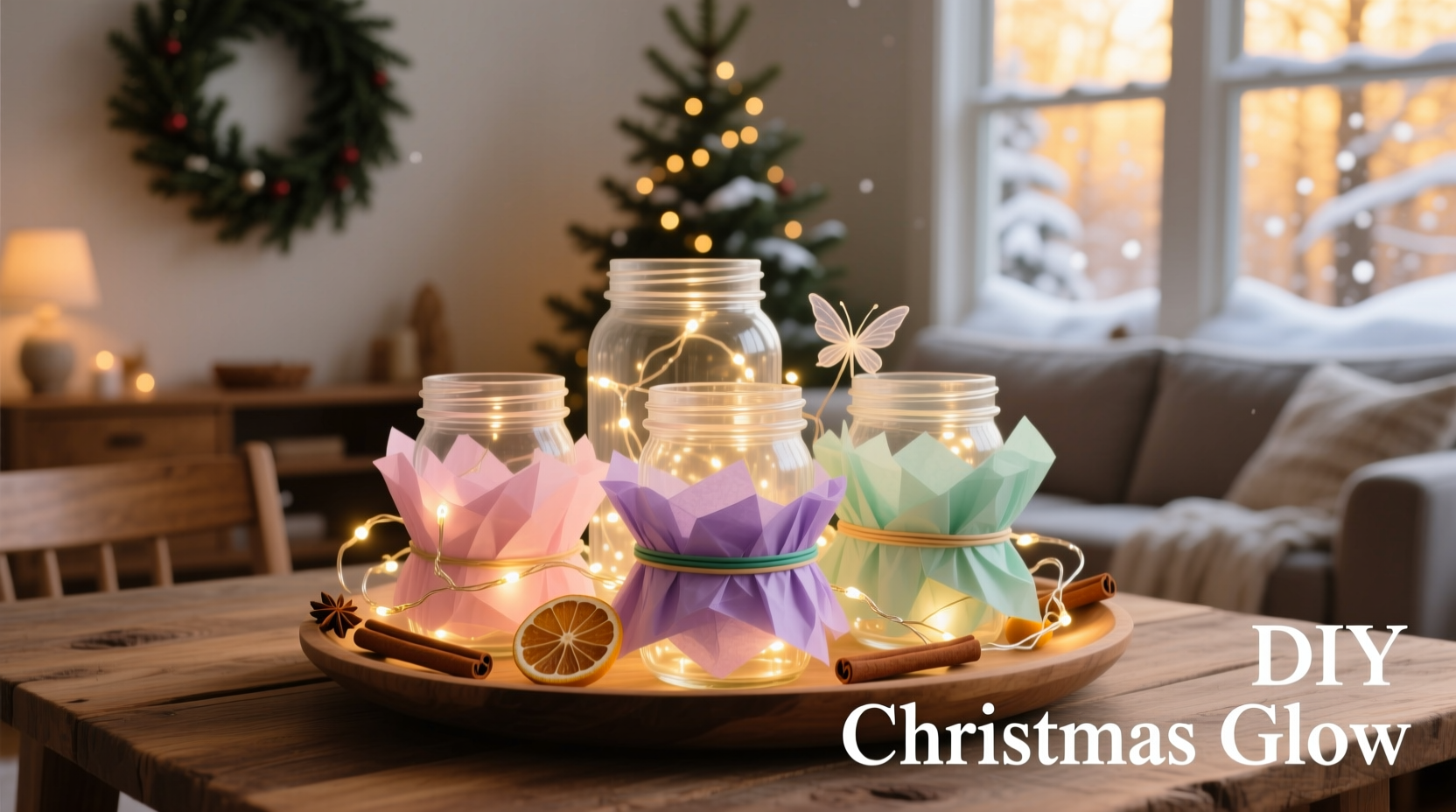how to make diy christmas light diffusers from household items for softer glow effects