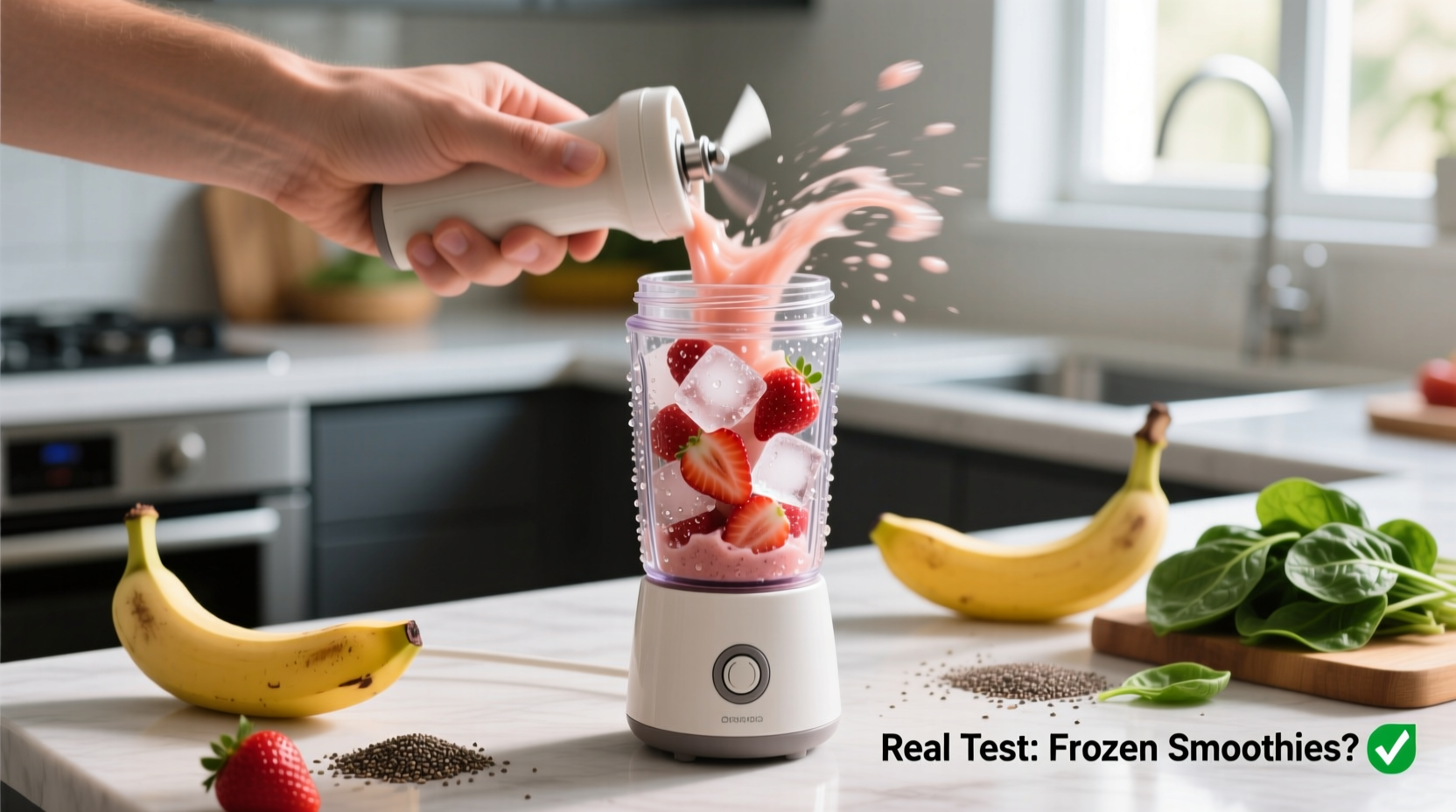 is a portable blender powerful enough for frozen smoothies real test