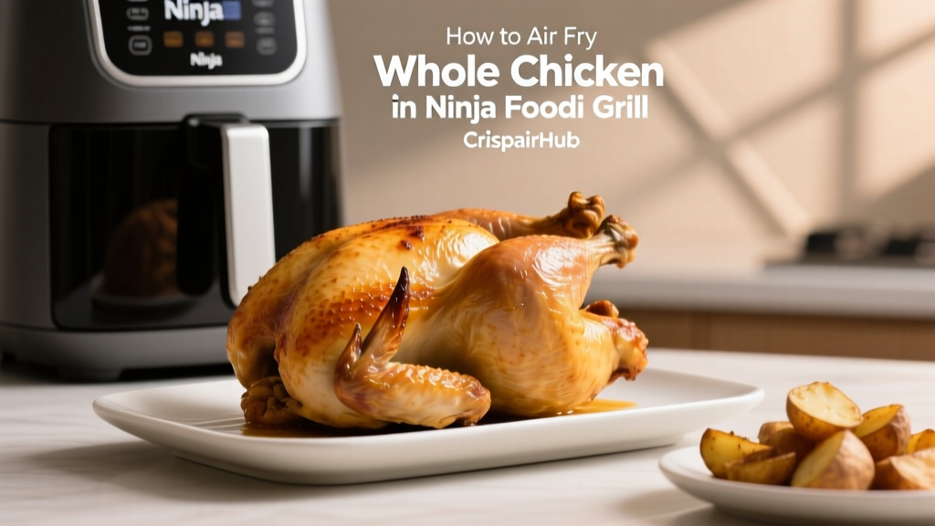 How to Air Fry Whole Chicken in Ninja Foodi Grill