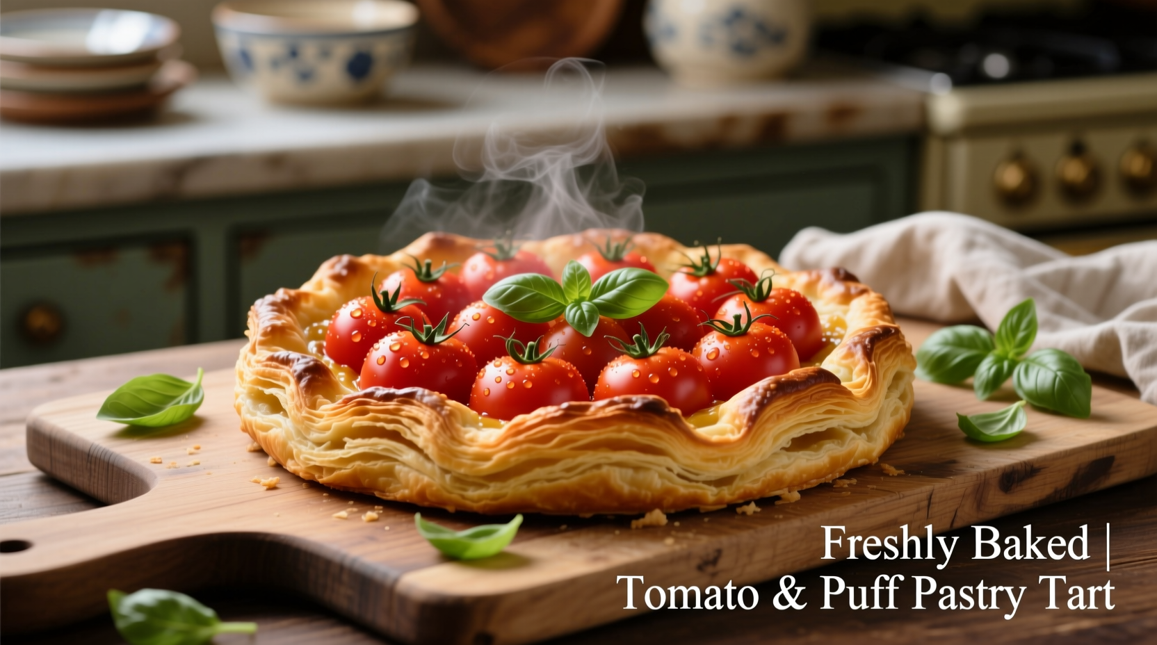 Perfect Puff Pastry Tomato Tart Recipe in 45 Minutes