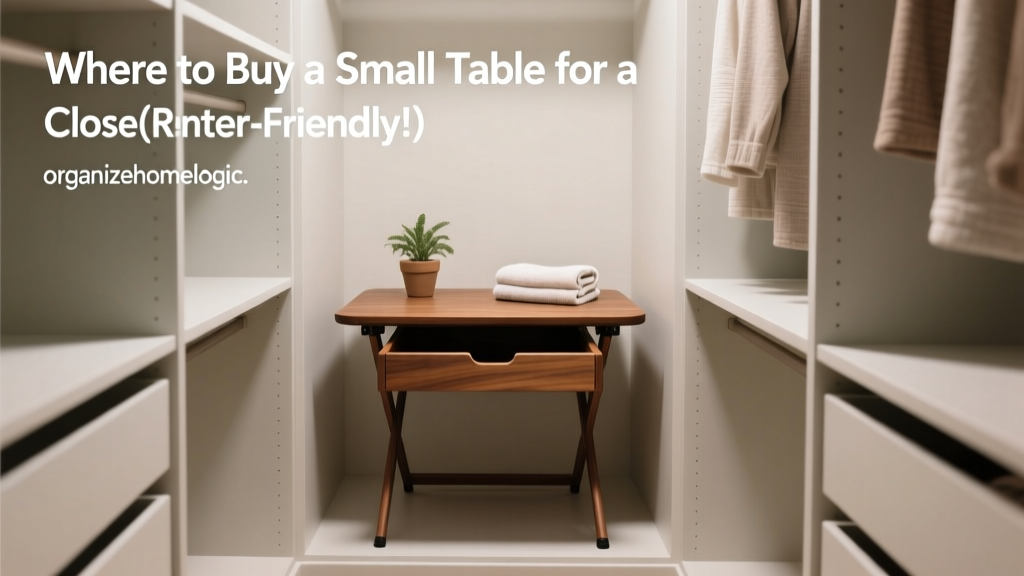 Where to Buy a Small Table for a Closet (Renter-Friendly!)