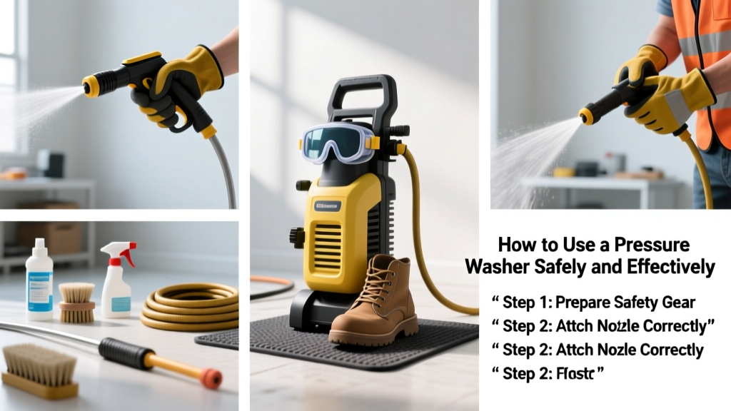 How to Use a Pressure Washer Safely and Effectively