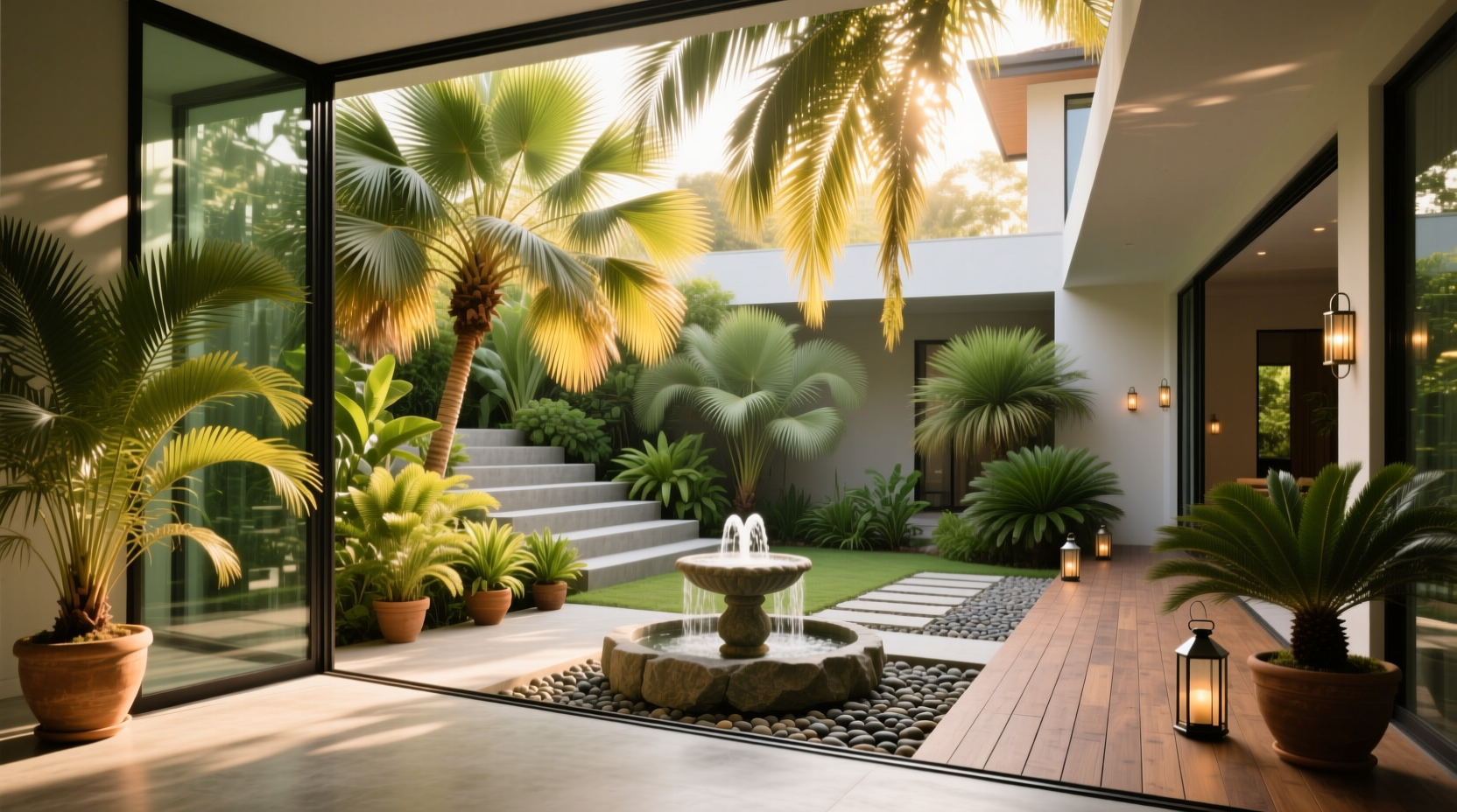 indoor outdoor palm plants