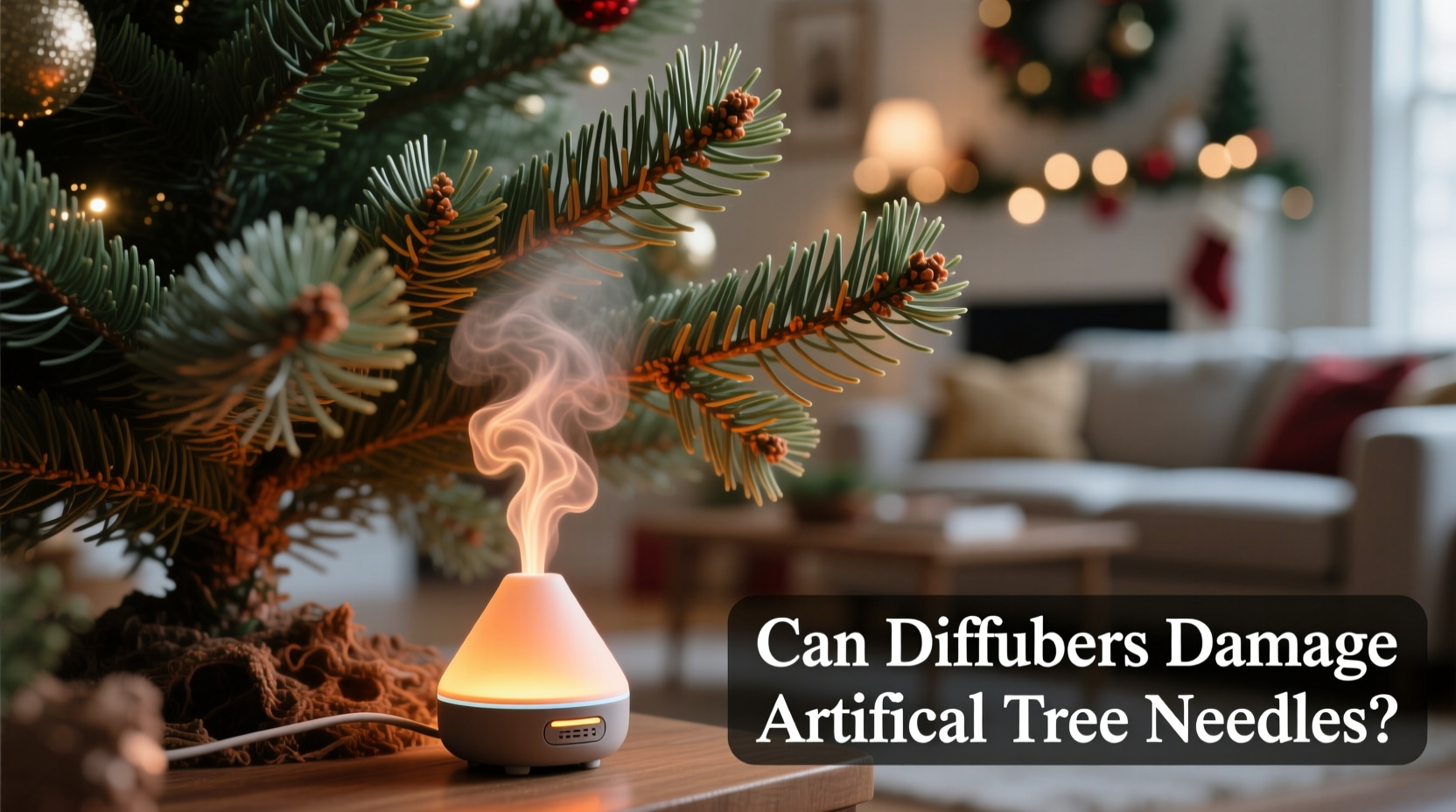can diffusers near christmas trees cause damage to artificial needles