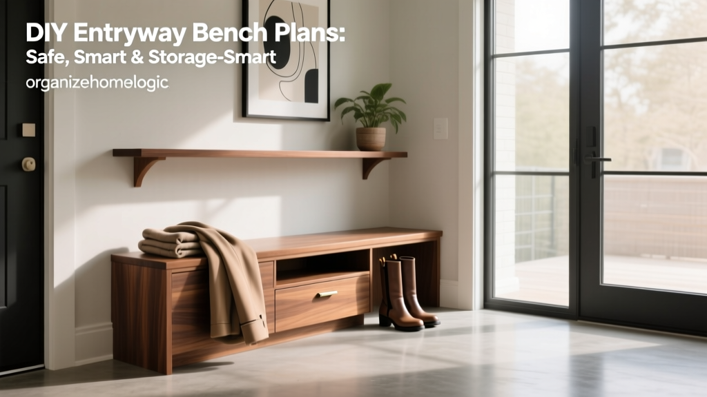 DIY Entryway Bench Plans: Safe, Smart & Storage-Smart