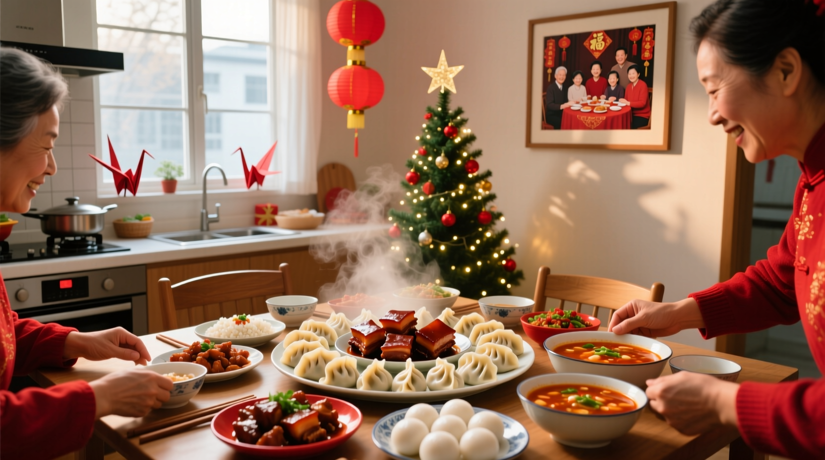 what does china eat for christmas